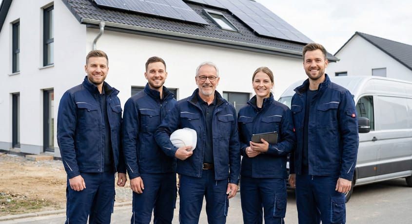 Elektriker Notdienst Team arbeitet in Peitz bei Stromausfall, Kurzschluss und Elektroinstallationen